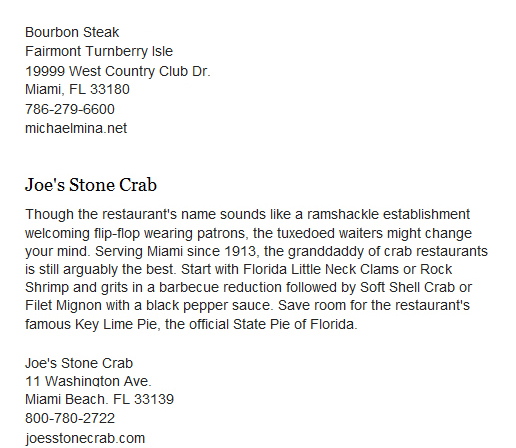 Most Exclusive Restaurants in Miami, Joe's Stone Crab