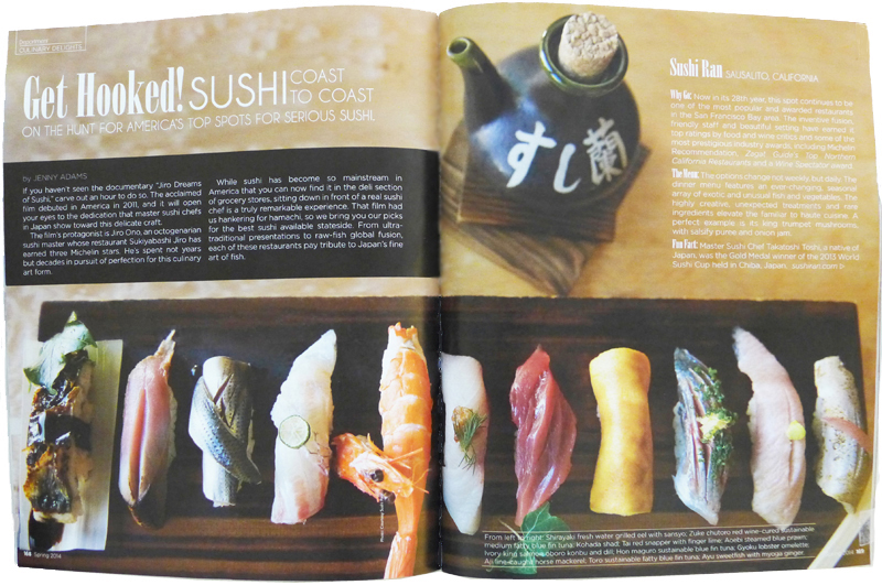 Black Card Mag, Sushi Ran