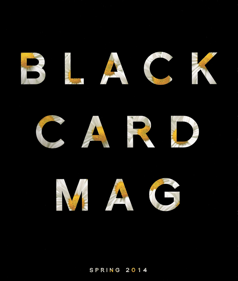 Black Card Mag cover, Spring 2014