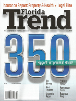 florida trend magazine cover, july 2012