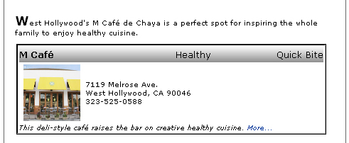 Gayot Top 10 Heart-Healthy Restaurants in the United States, M Cafe