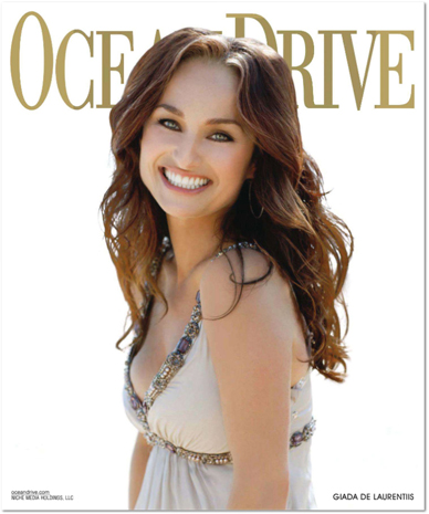 Ocean Drive Magazine Cover Giada De Laurentiis